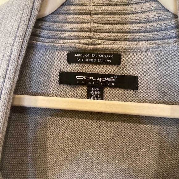 Coupe’ Collection Long Grey Cardigan. - Picture 3 of 4